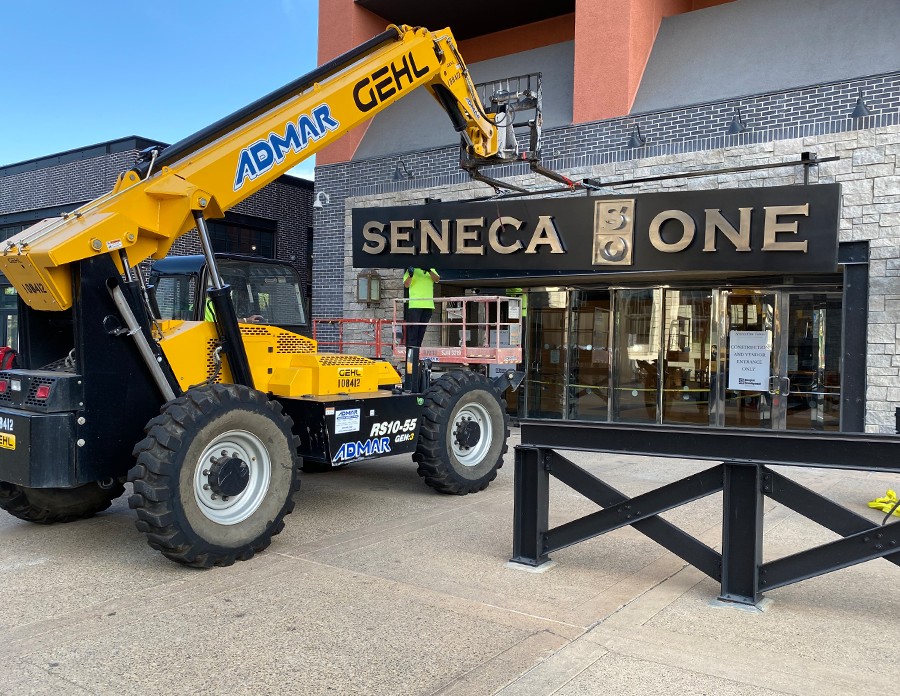 Seneca One Business Signage Installation