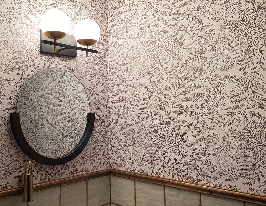 Custom Wallpaper Buffalo Bathroom
